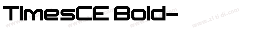 TimesCE Bold字体转换